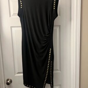 Elegant Black Studded Dress